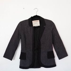Anthropologie Cantonnier Black and Grey Blazer